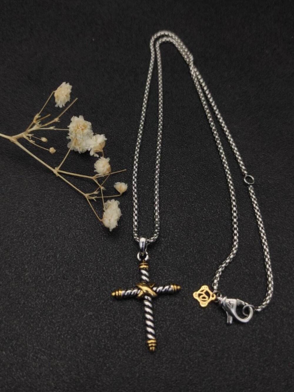 David Yurman 925 Silver Necklaces with Original Pouch